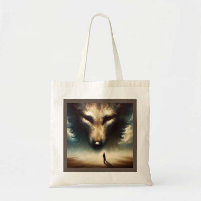 Bolsa Tote Lobo Animal Espiritório 1 (Frente)