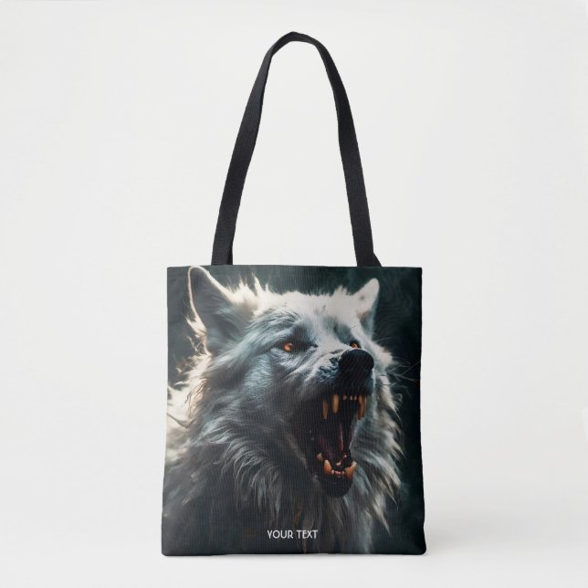 Bolsa Tote Lobo Bravo Fantasy (Frente)