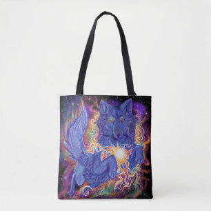 Bolsa Tote Lobo Cósmico