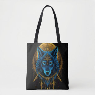 Bolsa Tote Lobo dourado