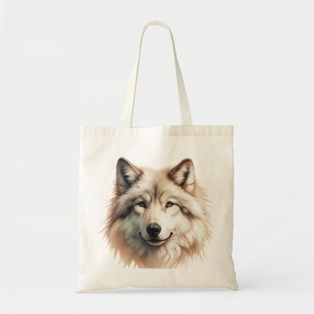 Bolsa Tote Lobo Místico (Frente)