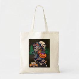 BOLSA TOTE LOBO NO HALLOWEEN