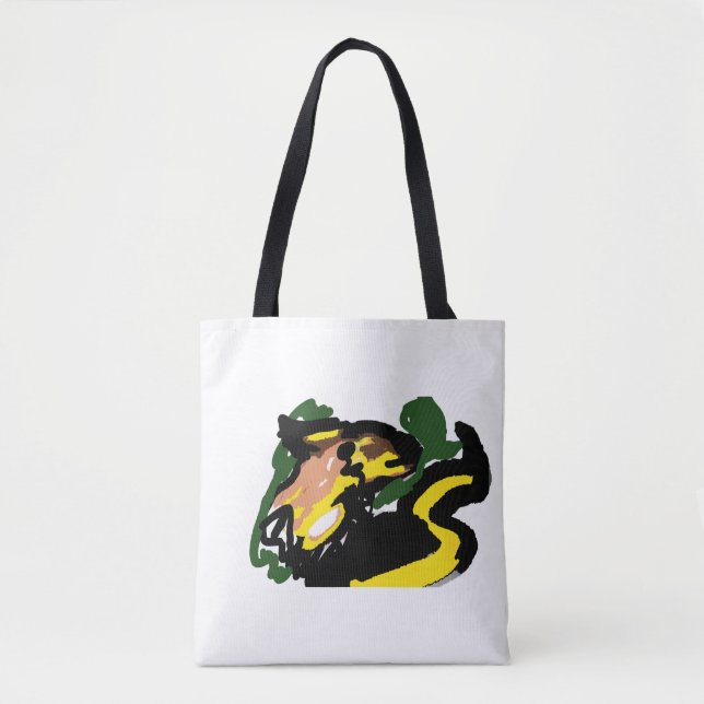 Bolsa Tote Lobo no outono (Frente)