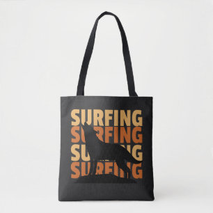 Bolsa Tote Lobo quer surfar surfar surfar