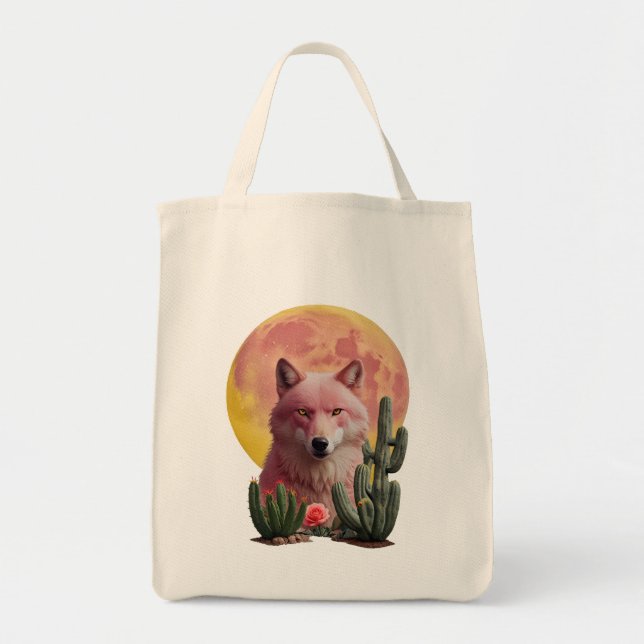 Bolsa Tote Lobo Seis: (Frente)