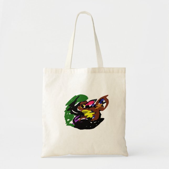 Bolsa Tote Lobo Selvagem outono  (Frente)