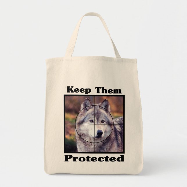 Bolsa Tote Lobos - Protegê-los (Frente)