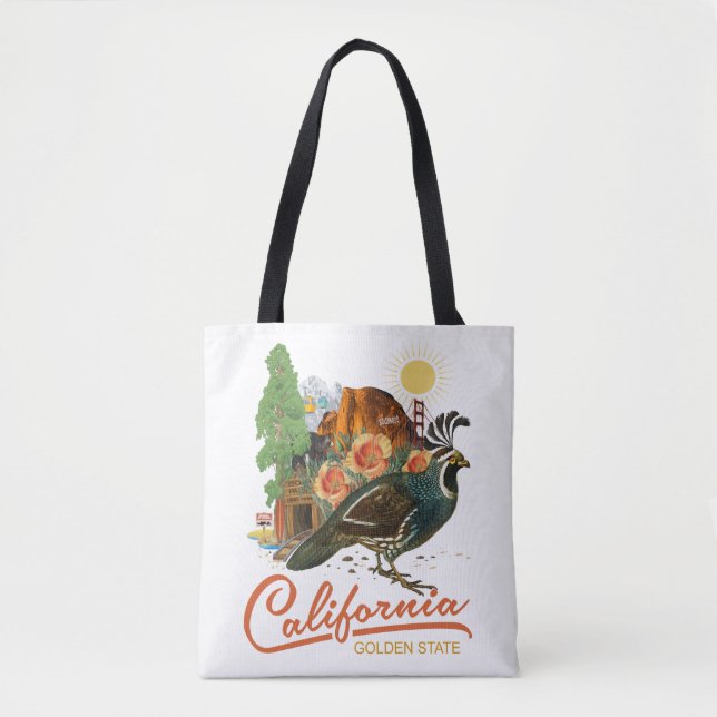 Bolsa Tote Locais turísticos históricos do Golden State de (Frente)