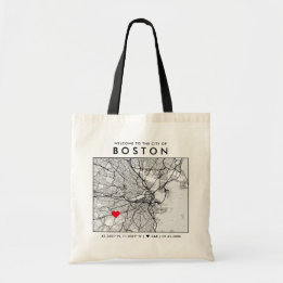 Bolsa Tote Localizador de Boston Love | Boas-vindas ao Casame