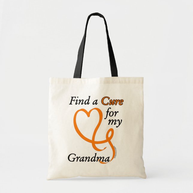 Bolsa Tote Localizar um Cure/Coração/Avó...RSD/CRPS (Frente)