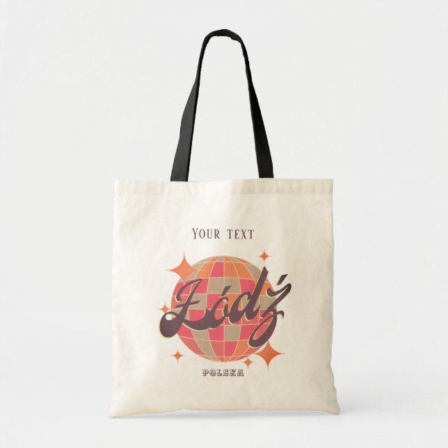 Bolsa Tote Lodz Łódź Polska Polônia com acessórios de moda (Frente)