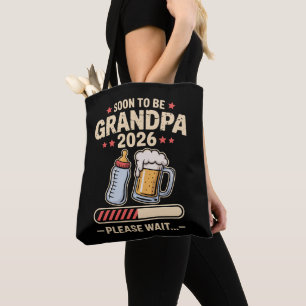 Bolsa Tote Logo a Ser Avô Est 2026 Anúncio de Bebê