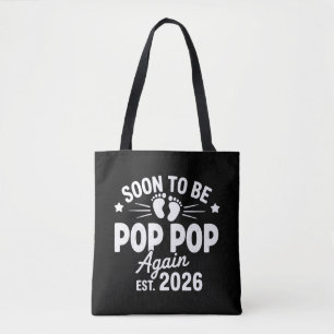 Bolsa Tote Logo Será Vovô Novamente est. 2026 Gravidez