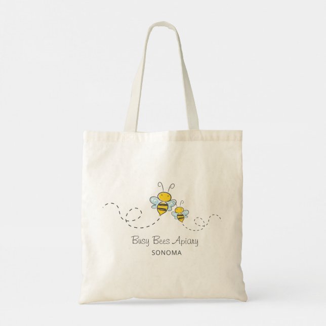 Bolsa Tote Logotipo Apiary Beekeeper (Verso)