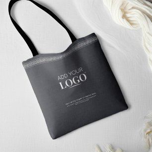 Bolsa Tote Logotipo comercial Código QR Preto Promocional cha