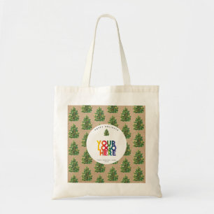 Bolsa Tote Logotipo comercial de Natal Vintage Xmas 