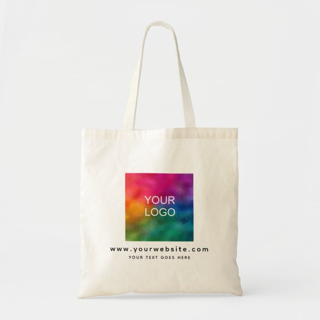 Bolsa Tote Logotipo comercial personalizado da empresa aqui P (Frente)