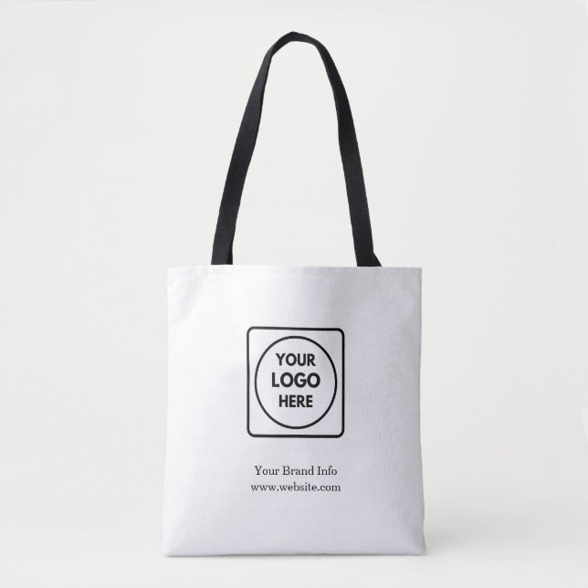 Bolsa Tote Logotipo comercial personalizado | Empresa profiss (Frente)