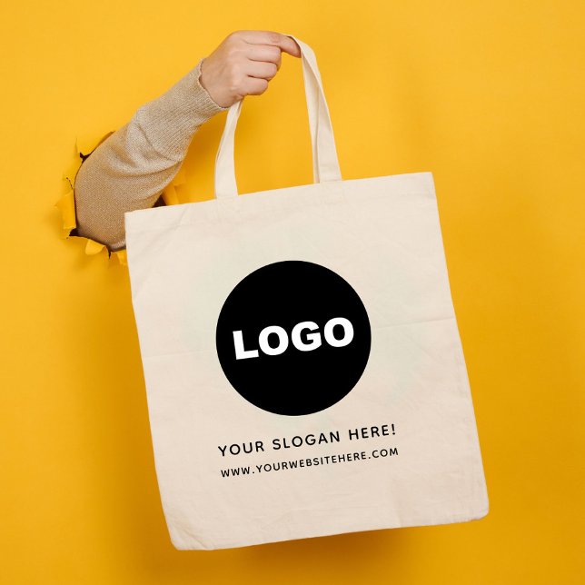 Bolsa Tote Logotipo corporativo da empresa de promoção comerc (Business Promo Company Corporate Logo Tote Bag)