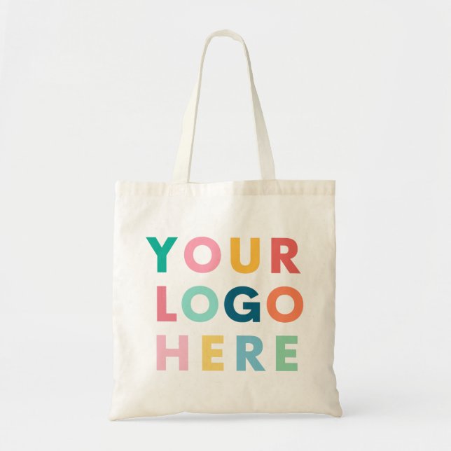 Bolsa Tote Logotipo corporativo para pequenas empresas person (Frente)