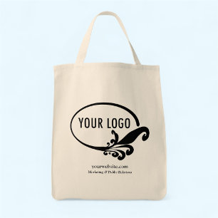 Bolsa Tote Logotipo da empresa Business Grocery Tote Bag 100%