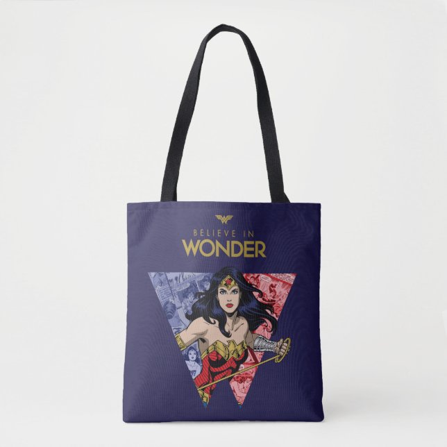 Bolsa Tote Logotipo de banda desenhada de Laço da Mulher Mara (Frente)