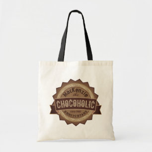 Bolsa Tote Logotipo de Brown do crachá do Grunge do amante d