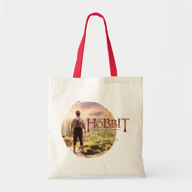 Bolsa Tote Logotipo de Hobbit com BILBO BAGGINS™ traseiro (Frente)