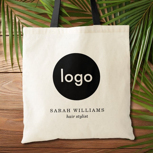 Bolsa Tote Logotipo de negócios do Promocional minimalista mo (Criador carregado)