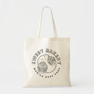 Bolsa Tote Logotipo de Padaria Doce Vintage