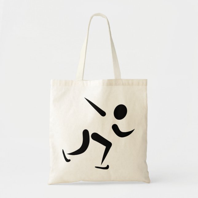 Bolsa Tote Logotipo de patinagem da velocidade (Frente)