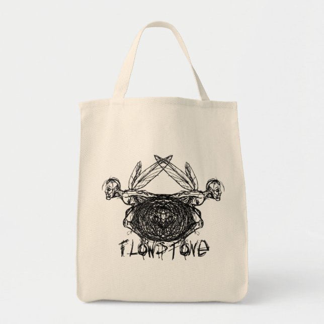 Bolsa Tote Logotipo de pixações gráficas Fllowstone (Frente)