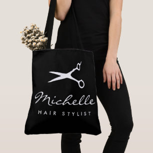 Bolsa Tote Logotipo de salão de beleza elegante personalizado