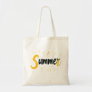 Bolsa Tote Logotipo de verão - Design de texto de verão