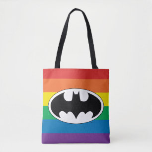 Bolsa Tote Logotipo do Batman Rainbow