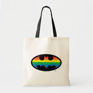 Bolsa Tote Logotipo do Batman Rainbow
