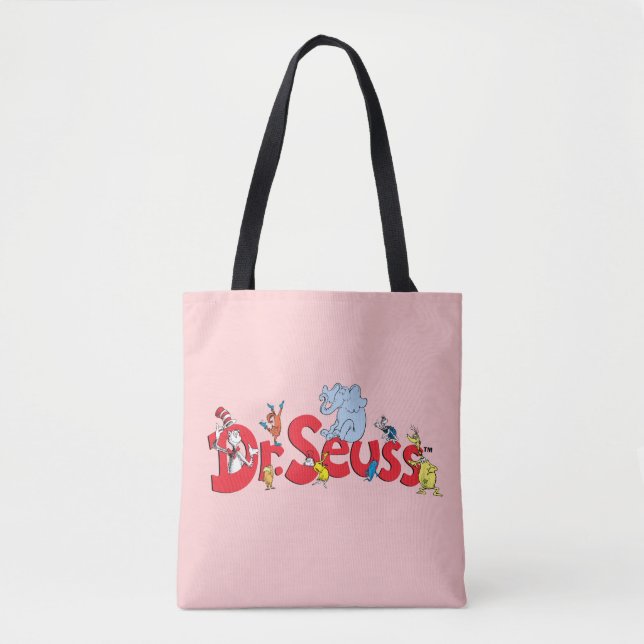Bolsa Tote Logotipo do Personagem do Dr. Seuss (Frente)