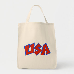 Bolsa Tote Logotipo dos EUA com Estrela-Um