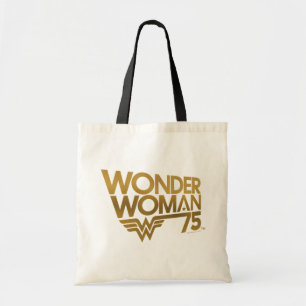 Bolsa Tote Logotipo Dourado do 75º aniversário da Mulher Mara