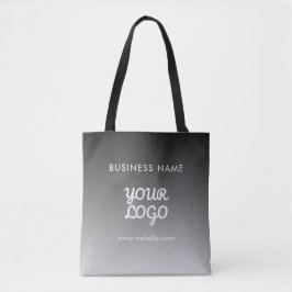 Bolsa Tote Logotipo e texto do Promocional moderno | Cor edit