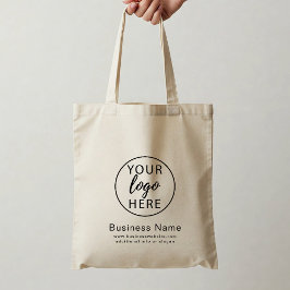 Bolsa Tote Logotipo Empresarial Moderno Minimalista Personali
