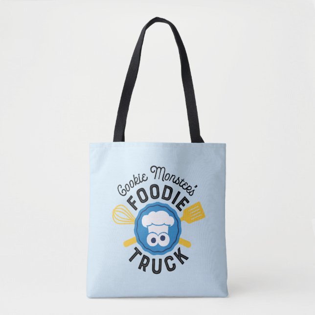 Bolsa Tote Logotipo Foodie Truck do Monstro do Cookie (Frente)