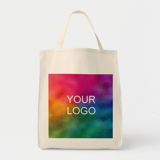 Bolsa Tote Logotipo Personalizado da Empresa Aqui Modelo de T (Frente)
