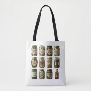 Bolsa Tote Logotipo Personalizado de Marca de Picles -