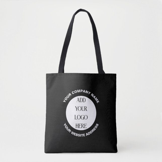 Bolsa Tote Logotipo Personalizado Empresarial (Frente)