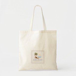 Bolsa Tote Logotipo Personalizado Lounge de Praia de Resort d