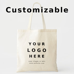 Bolsa Tote Logotipo Personalizado Moderno Promocional