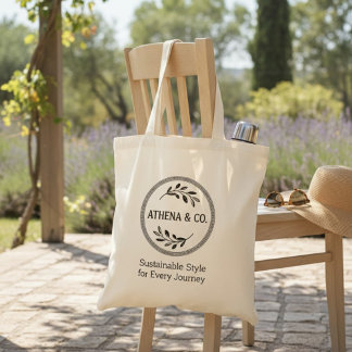 Bolsa Tote Logotipo Personalizado para Loja de Negócios