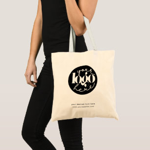 Bolsa Tote Logotipo personalizado profissional minimalista