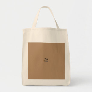 Bolsa Tote Logotipo personalizado simples e elegante aqui da